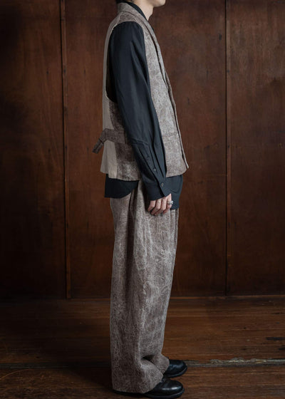 ZIGGY CHEN JACQUARD DRAWSTRING TROUSERS 0M2420513