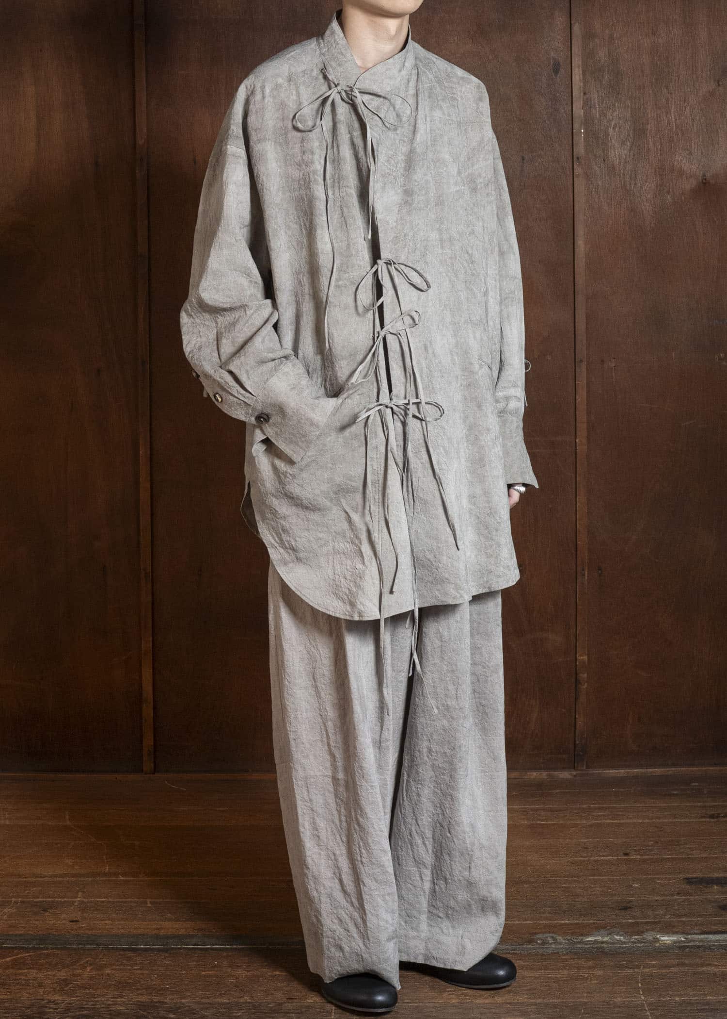 ZIGGY CHEN 0M2610544 FULL-LENGTH DRAWSTRING TROUSERS 02
