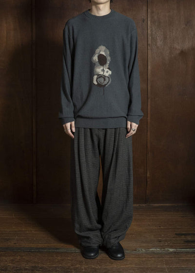 ZIGGY CHEN TATTERSALL TROUSERS WITH PULL TABS 0M2630551