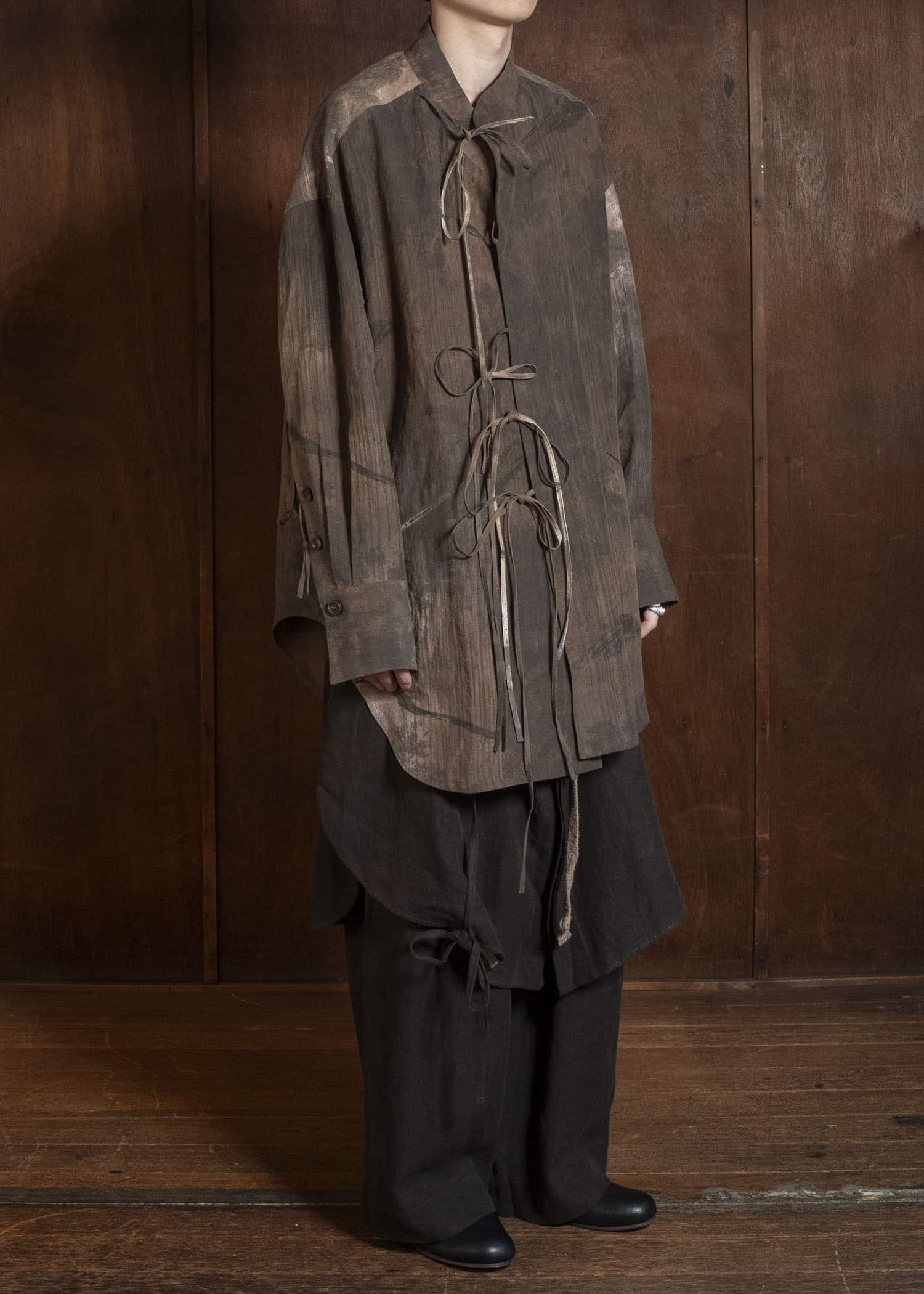 0M2610748 MANDARIN COLLAR STRING SHIRT 82