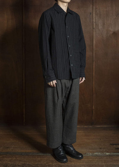 ZIGGY CHEN TATTERSALL TAPERED TROUSERS 0M2630509