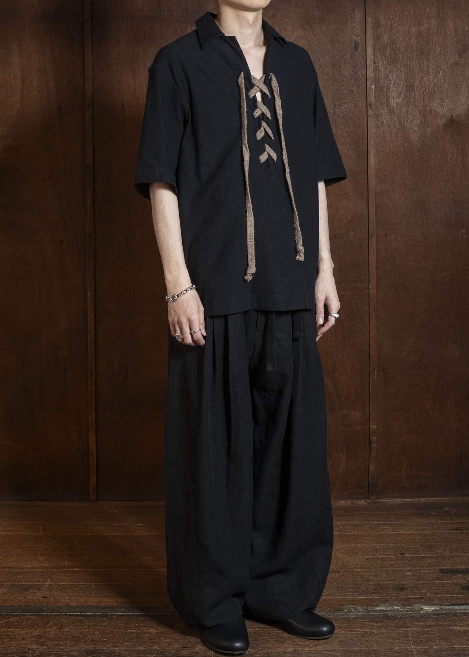 ZIGGY CHEN 0M2610516 HIGH-WAIST BELTED TROUSERS 04