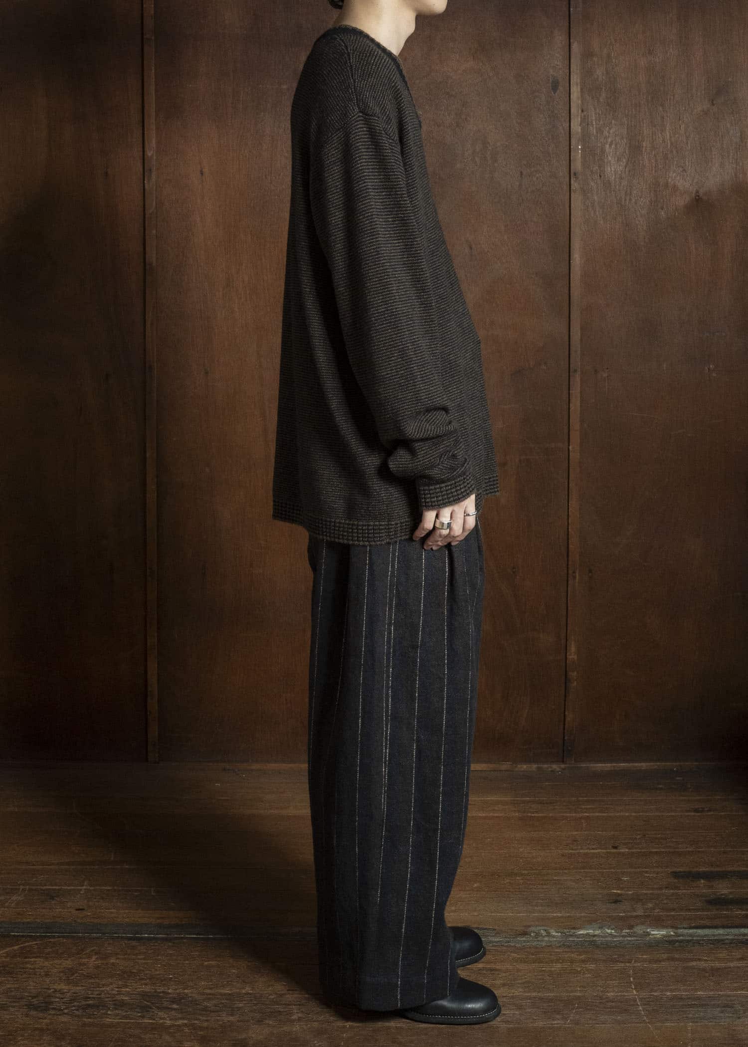 ZIGGY CHEN PLEATED WIDE-LEG TROUSERS 0M2630524
