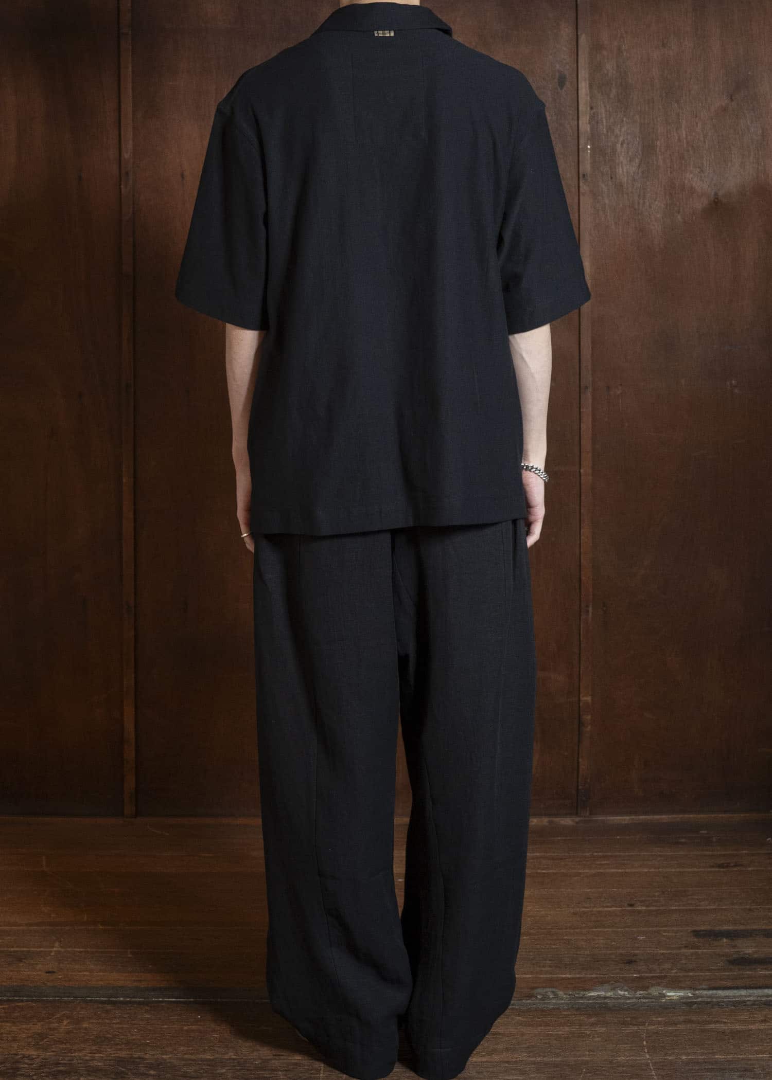 ZIGGY CHEN 0M2610509 DROP-CROTCHED WIDE LEG TROUSERS 04