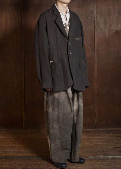 0M2610925 STAND COLLAR THREE BUTTON BLAZER 85