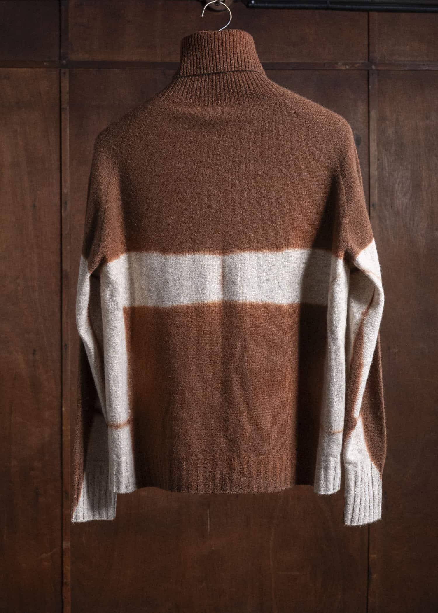 SUZUSAN 3084K-544 Cashmere SeamlessTurtleneck Raglan Pullover ,6003 Brown - Sand