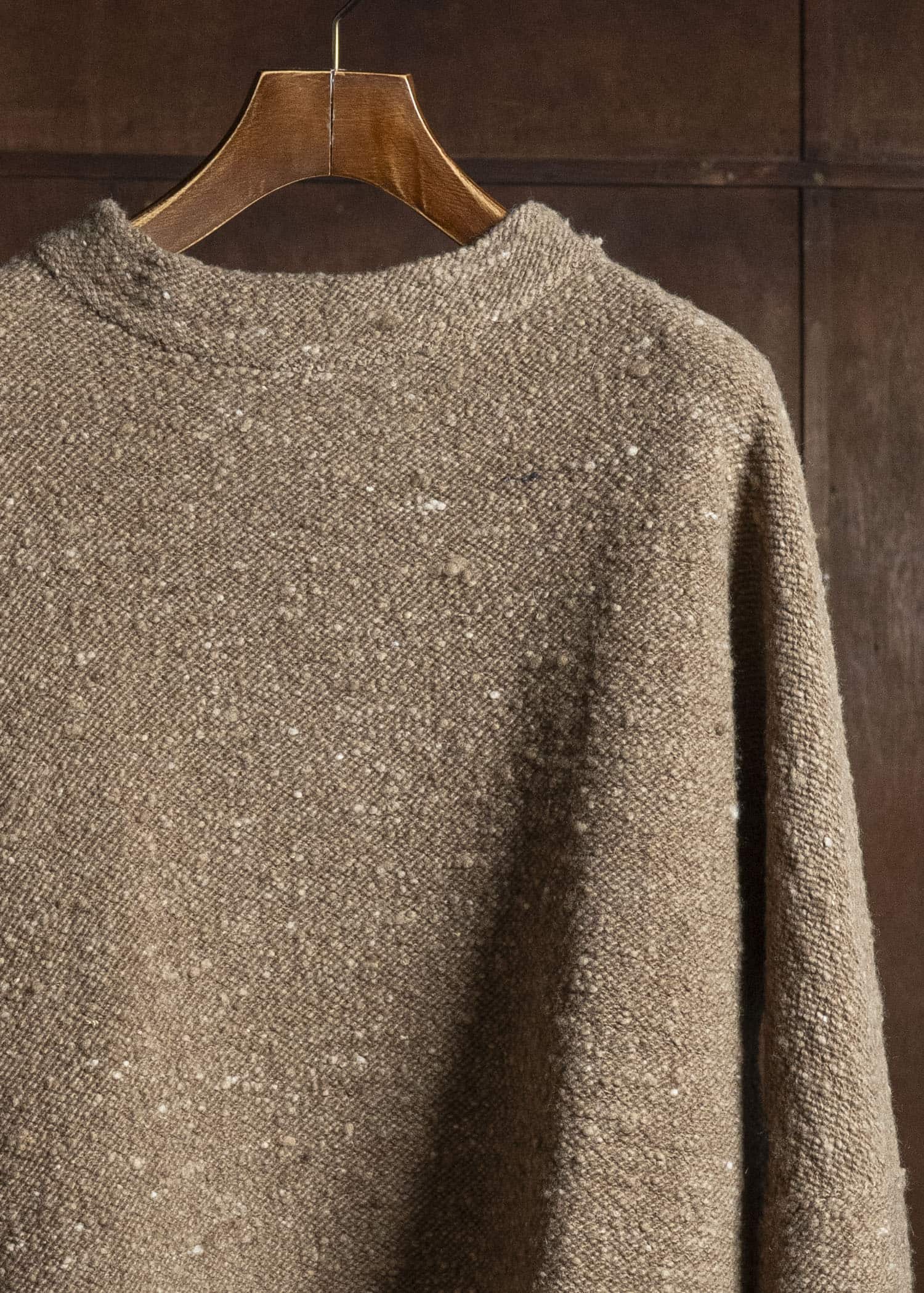 KLASICA 26F-MCN-H103 Pocket Mock Neck Jumper Maple
