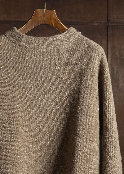 KLASICA 26F-MCN-H103 Pocket Mock Neck Jumper Maple