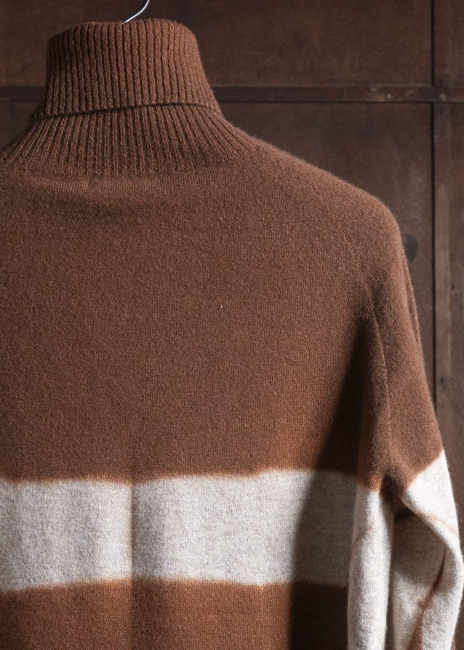 SUZUSAN 3084K-544 Cashmere SeamlessTurtleneck Raglan Pullover ,6003 Brown - Sand