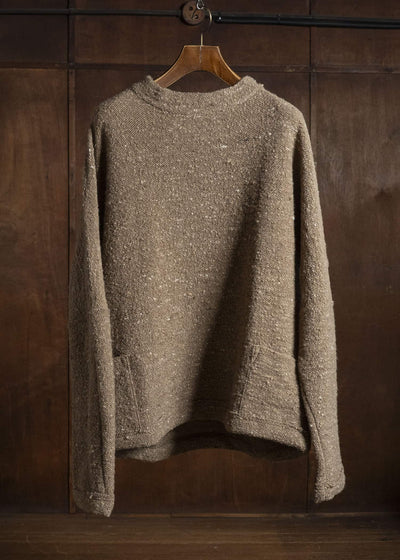 KLASICA 26F-MCN-H103 Pocket Mock Neck Jumper Maple
