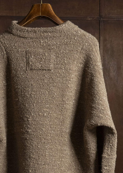 KLASICA 26F-MCN-H103 Pocket Mock Neck Jumper Maple