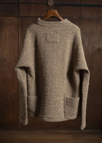 KLASICA 26F-MCN-H103 Pocket Mock Neck Jumper Maple
