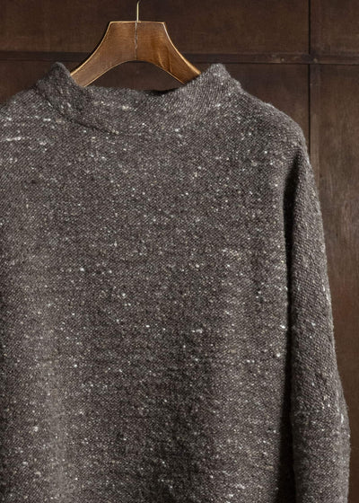 KLASICA 26F-MCN-H103 Pocket Mock Neck Jumper Taupe
