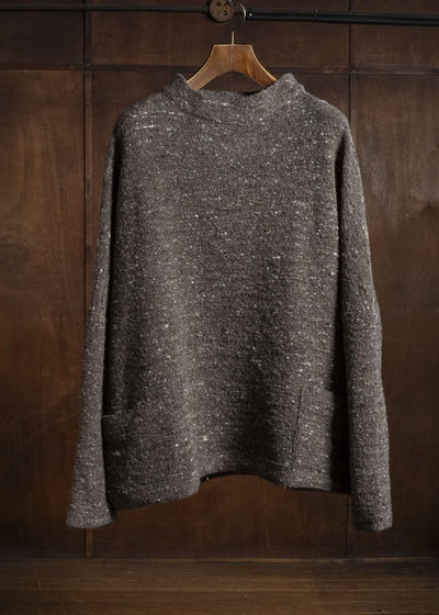 KLASICA 26F-MCN-H103 Pocket Mock Neck Jumper Taupe