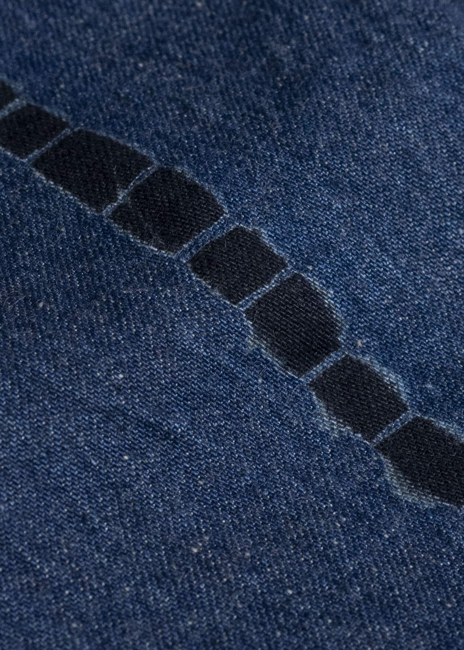 SUZUSAN 5047C-020 Cotton Denim Loose Fit Pants 1098 Black - Indigo