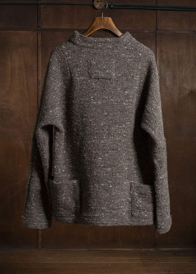 KLASICA 26F-MCN-H103 Pocket Mock Neck Jumper Taupe