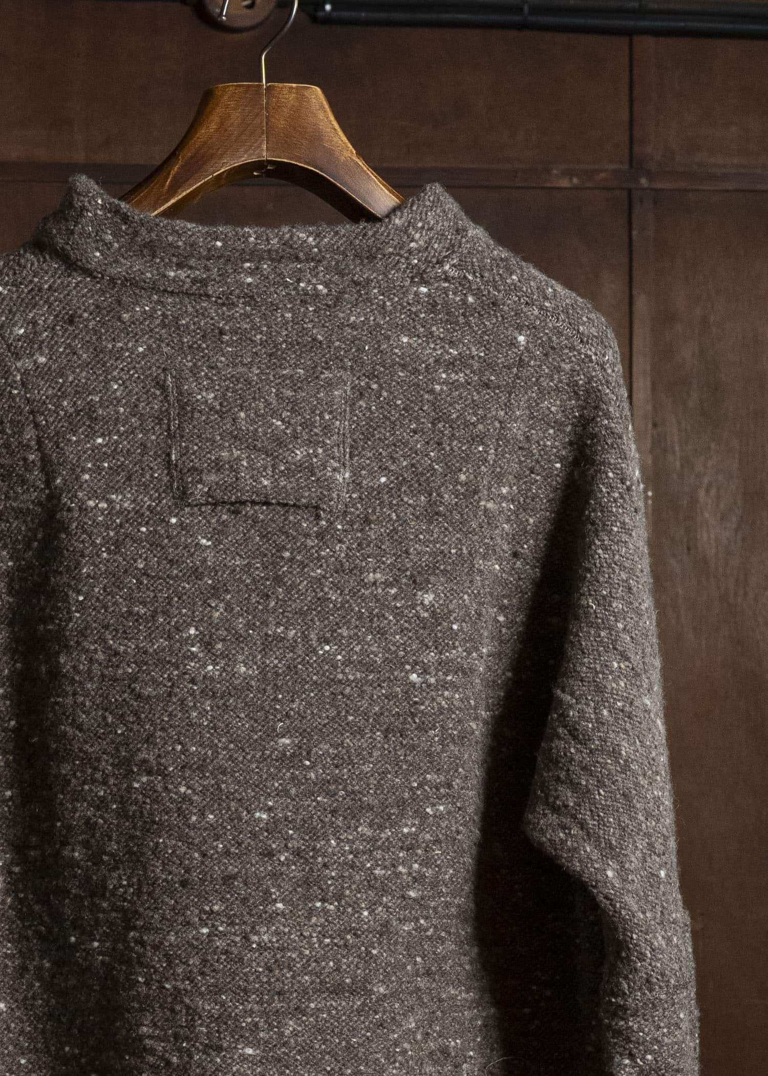 KLASICA 26F-MCN-H103 Pocket Mock Neck Jumper Taupe