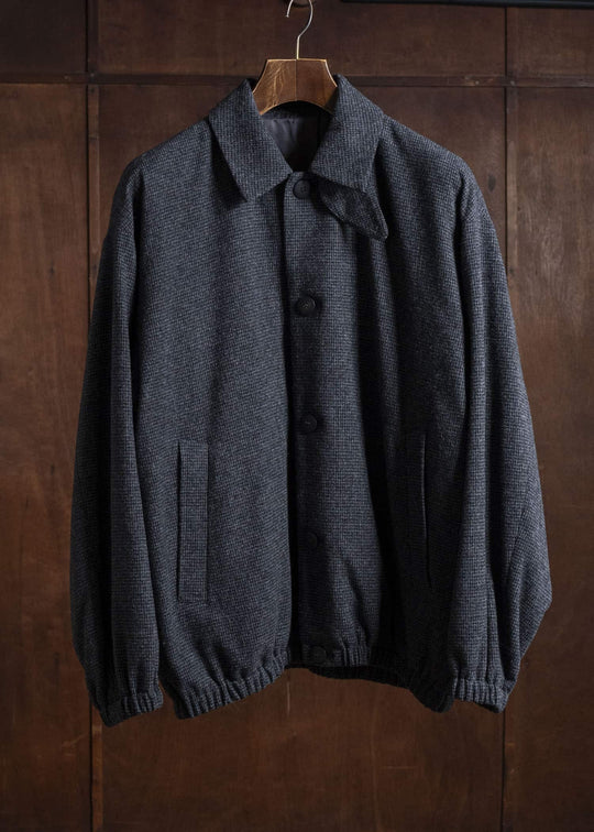 YOKO SAKAMOTO Oversized Blouson YS-25AW-11 HOUNDTOOTH