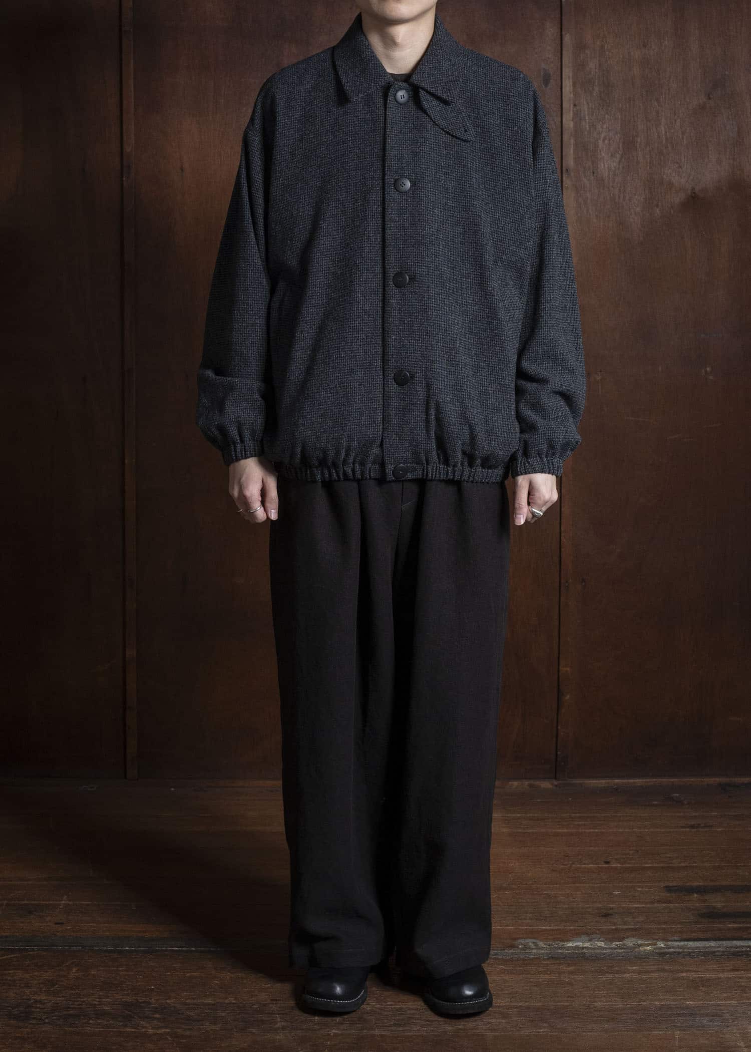 YOKO SAKAMOTO Oversized Blouson YS-25AW-11 HOUNDTOOTH