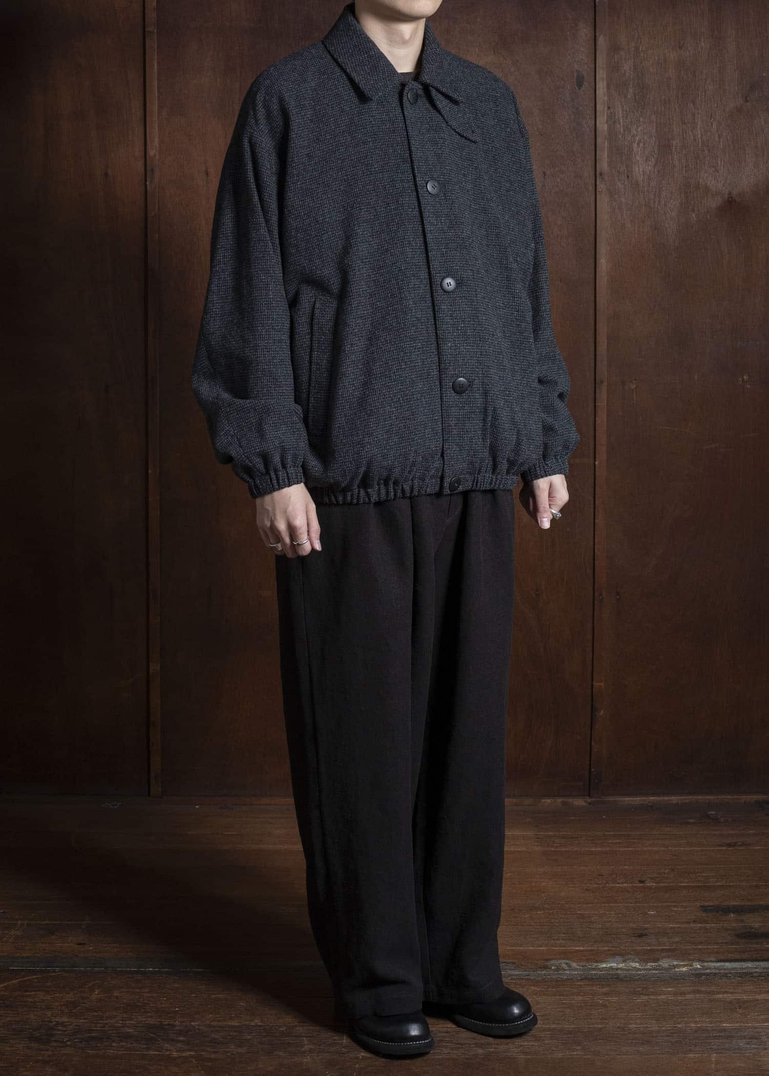YOKO SAKAMOTO Oversized Blouson YS-25AW-11 HOUNDTOOTH