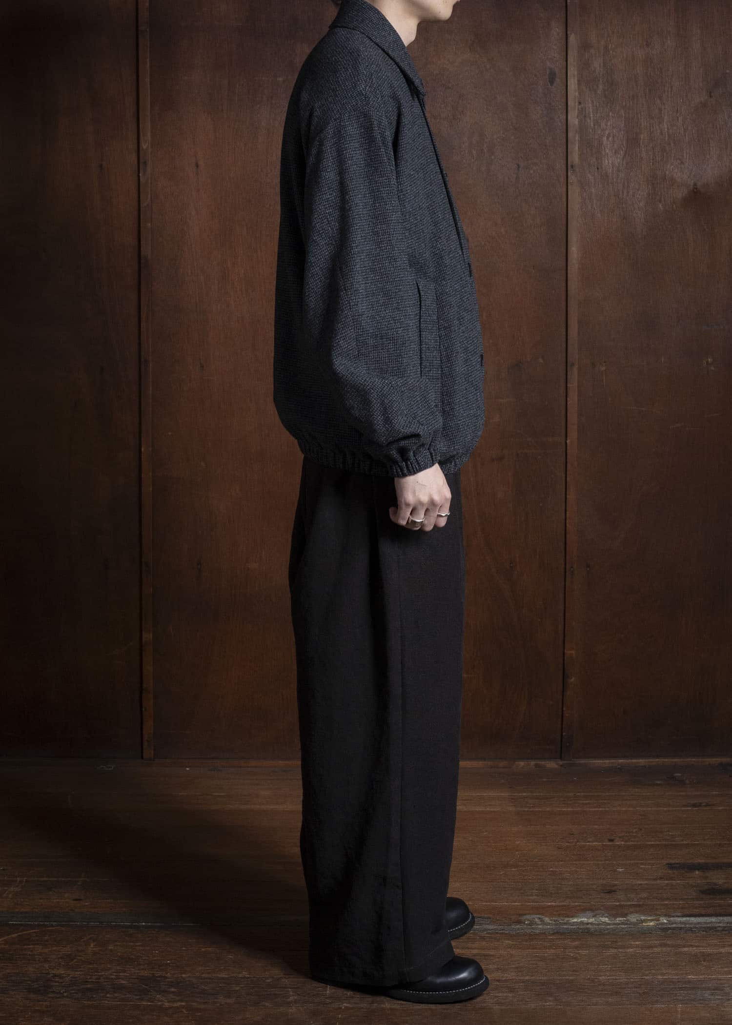 YOKO SAKAMOTO Oversized Blouson YS-25AW-11 HOUNDTOOTH