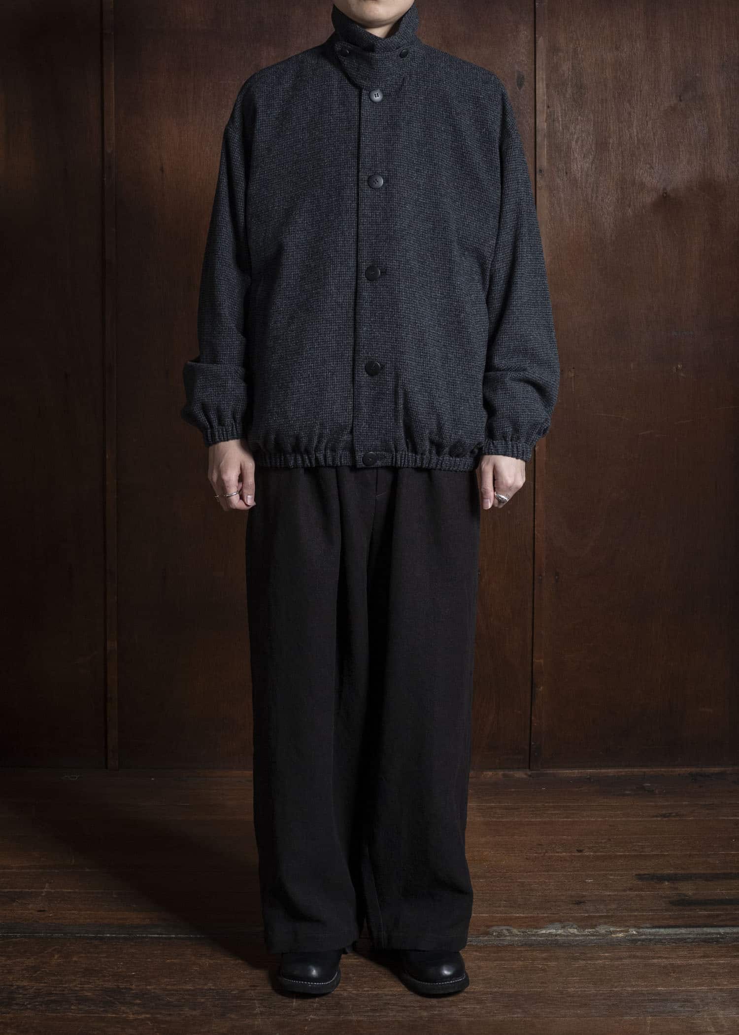 YOKO SAKAMOTO Oversized Blouson YS-25AW-11 HOUNDTOOTH