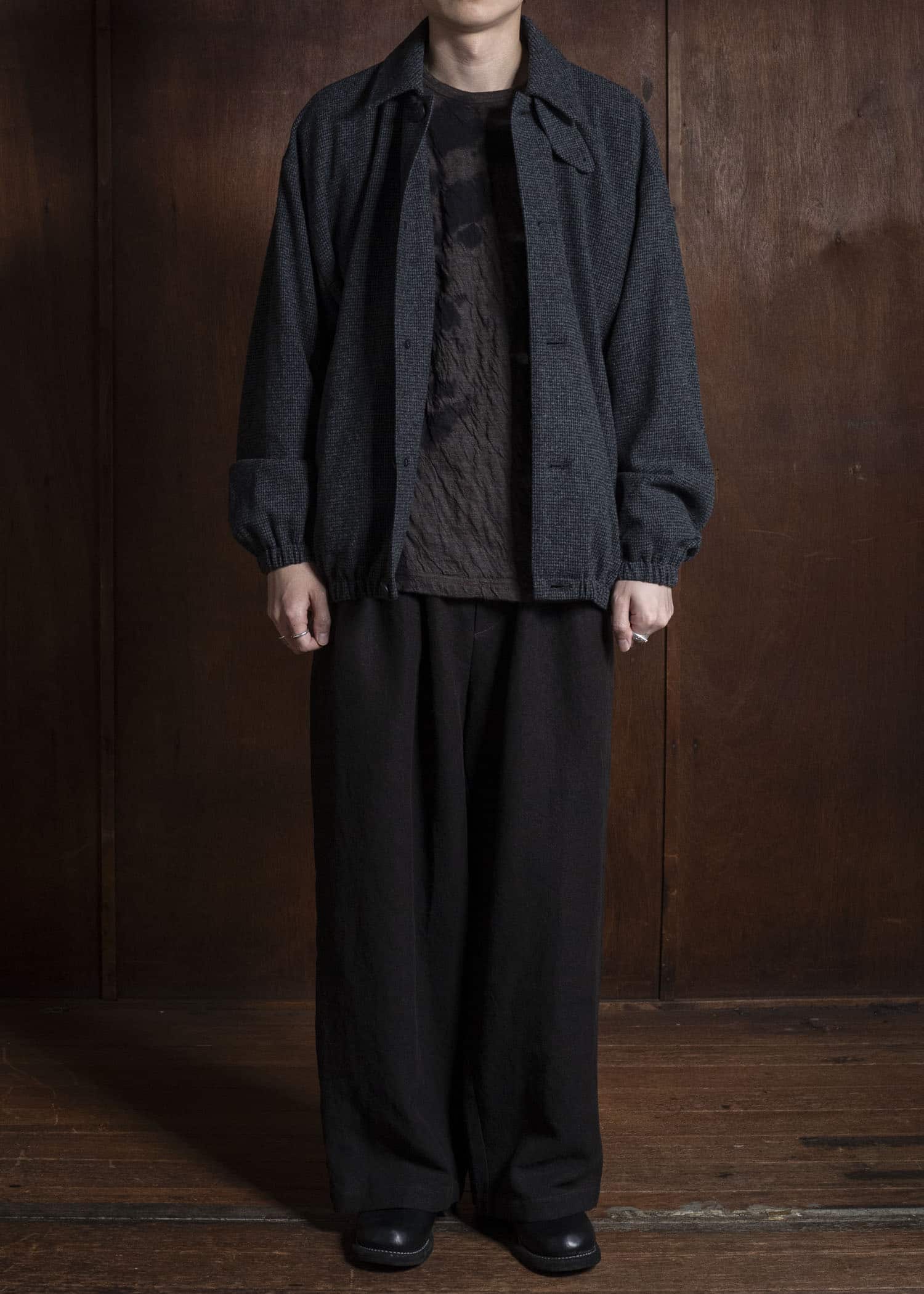 YOKO SAKAMOTO Oversized Blouson YS-25AW-11 HOUNDTOOTH