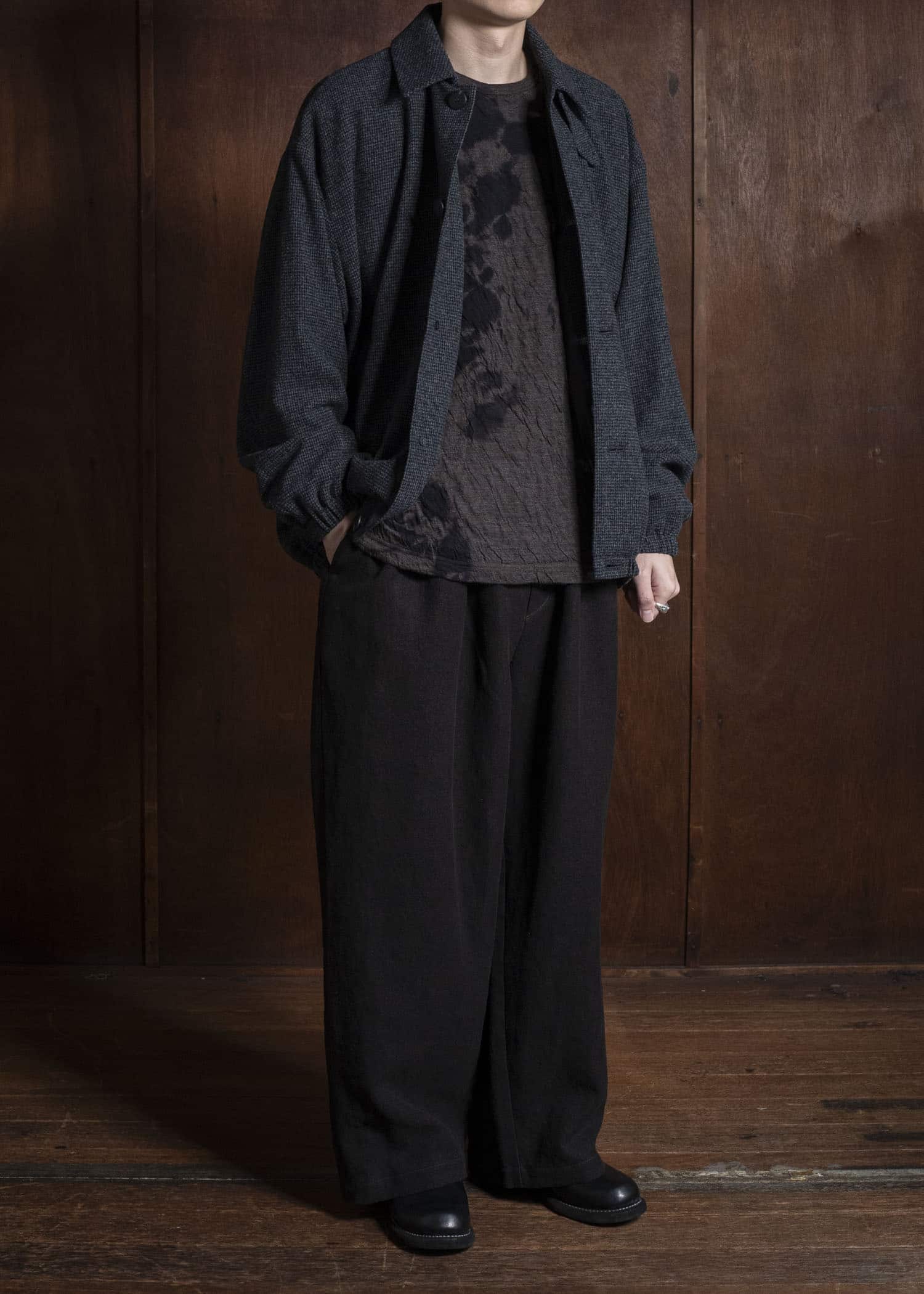 YOKO SAKAMOTO Oversized Blouson YS-25AW-11 HOUNDTOOTH