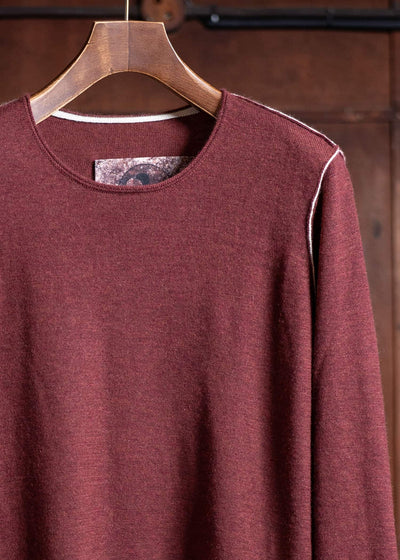 ZIGGY CHEN Crewneck Sweater Tacora Red 0M2502001