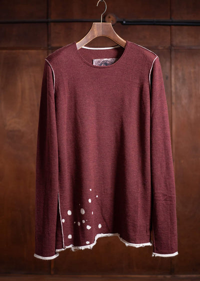 ZIGGY CHEN Crewneck Sweater Tacora Red 0M2502001
