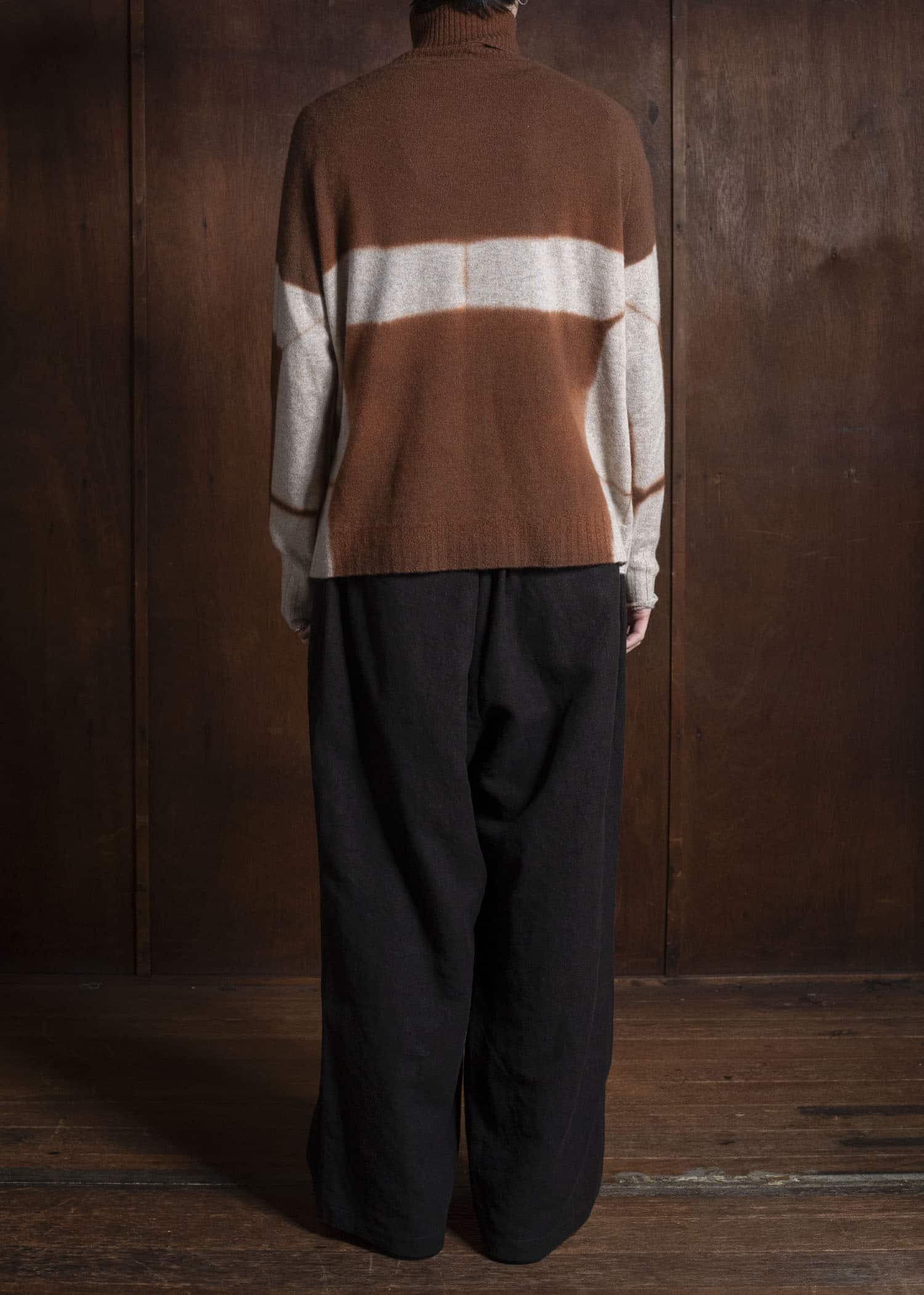 SUZUSAN 3084K-544 Cashmere SeamlessTurtleneck Raglan Pullover ,6003 Brown - Sand