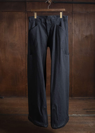 OPPOSE DUALITY OD0104DTR-25AW 6 Pocket Sub Ong Vibram Denim Trousers Black Gray