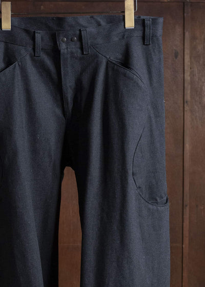 OPPOSE DUALITY OD0104DTR-25AW 6 Pocket Sub Ong Vibram Denim Trousers Black Gray