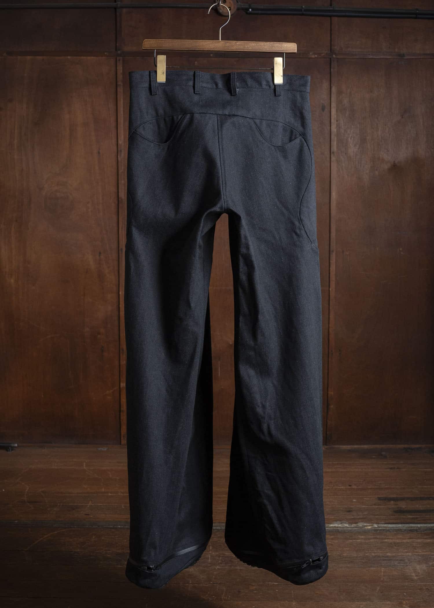 OPPOSE DUALITY OD0104DTR-25AW 6 Pocket Sub Ong Vibram Denim Trousers Black Gray