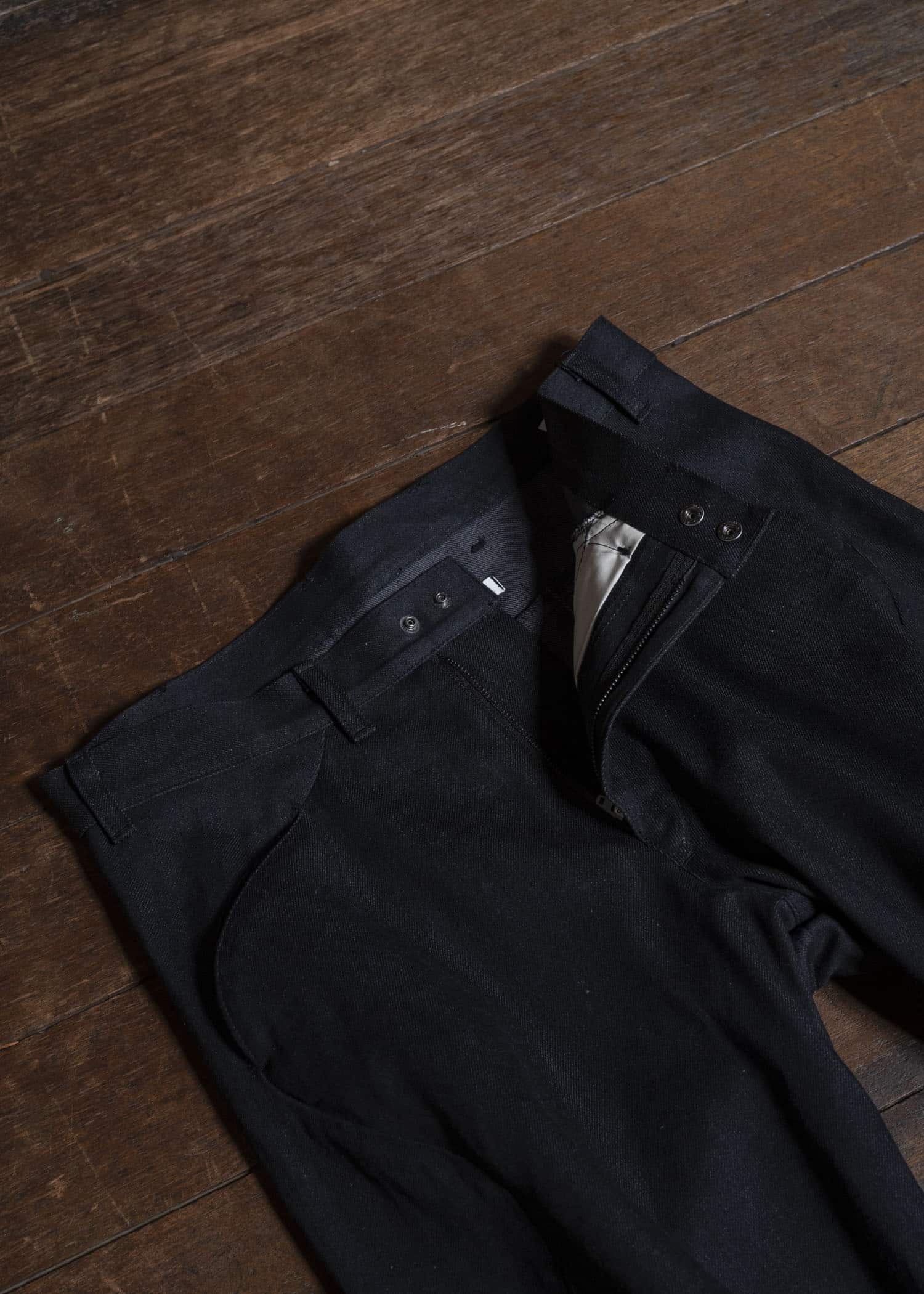 OPPOSE DUALITY OD0104DTR-25AW 6 Pocket Sub Ong Vibram Denim Trousers Black Gray