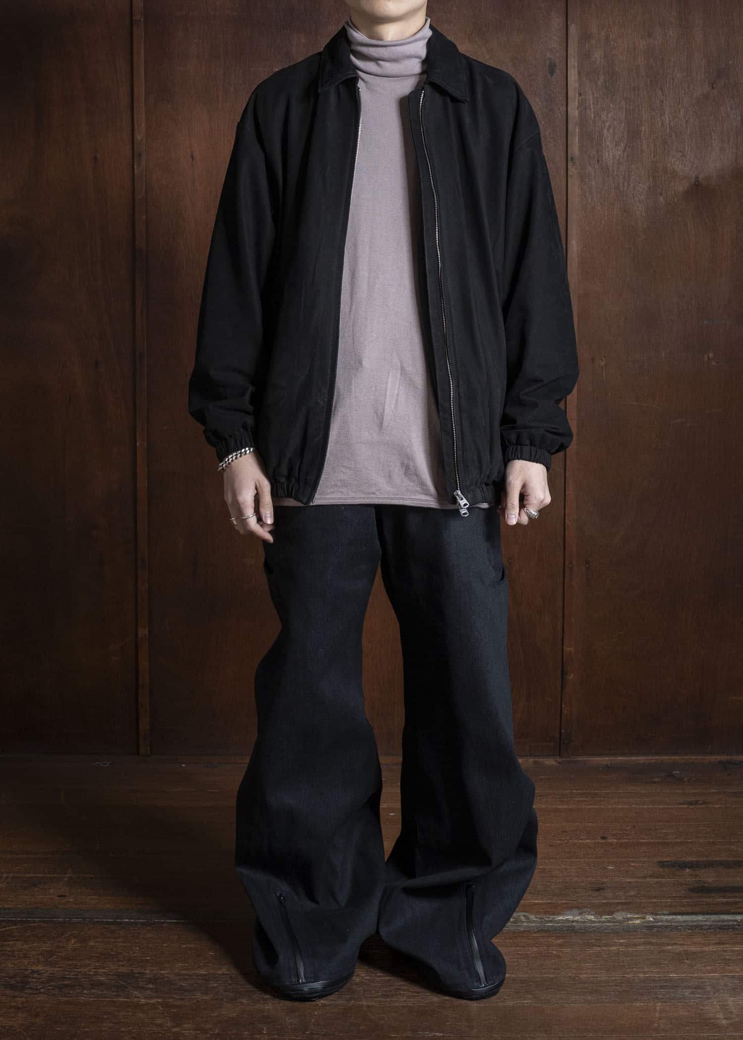 OPPOSE DUALITY OD0104DTR-25AW 6 Pocket Sub Ong Vibram Denim Trousers Black Gray