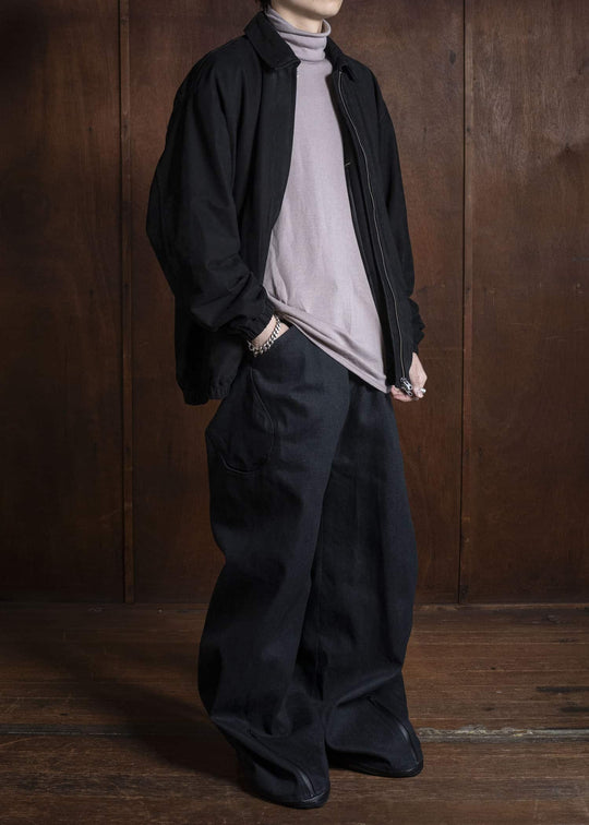 OPPOSE DUALITY OD0104DTR-25AW 6 Pocket Sub Ong Vibram Denim Trousers Black Gray