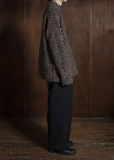 KLASICA 26F-MCN-H103 Pocket Mock Neck Jumper Taupe