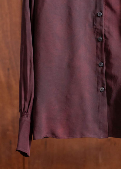ZIGGY CHEN Classic Collar Shirt Burgundy 0W2500709