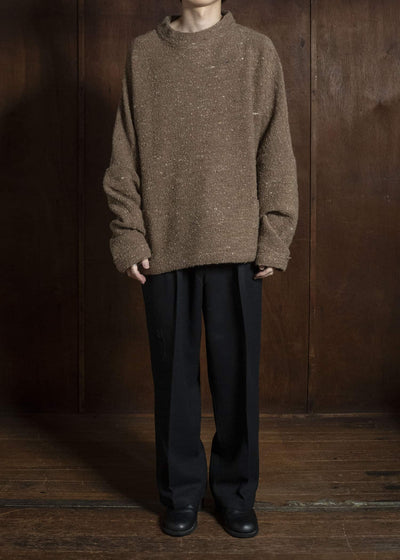 KLASICA 26F-MCN-H103 Pocket Mock Neck Jumper Maple