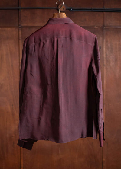 ZIGGY CHEN Classic Collar Shirt Burgundy 0W2500709