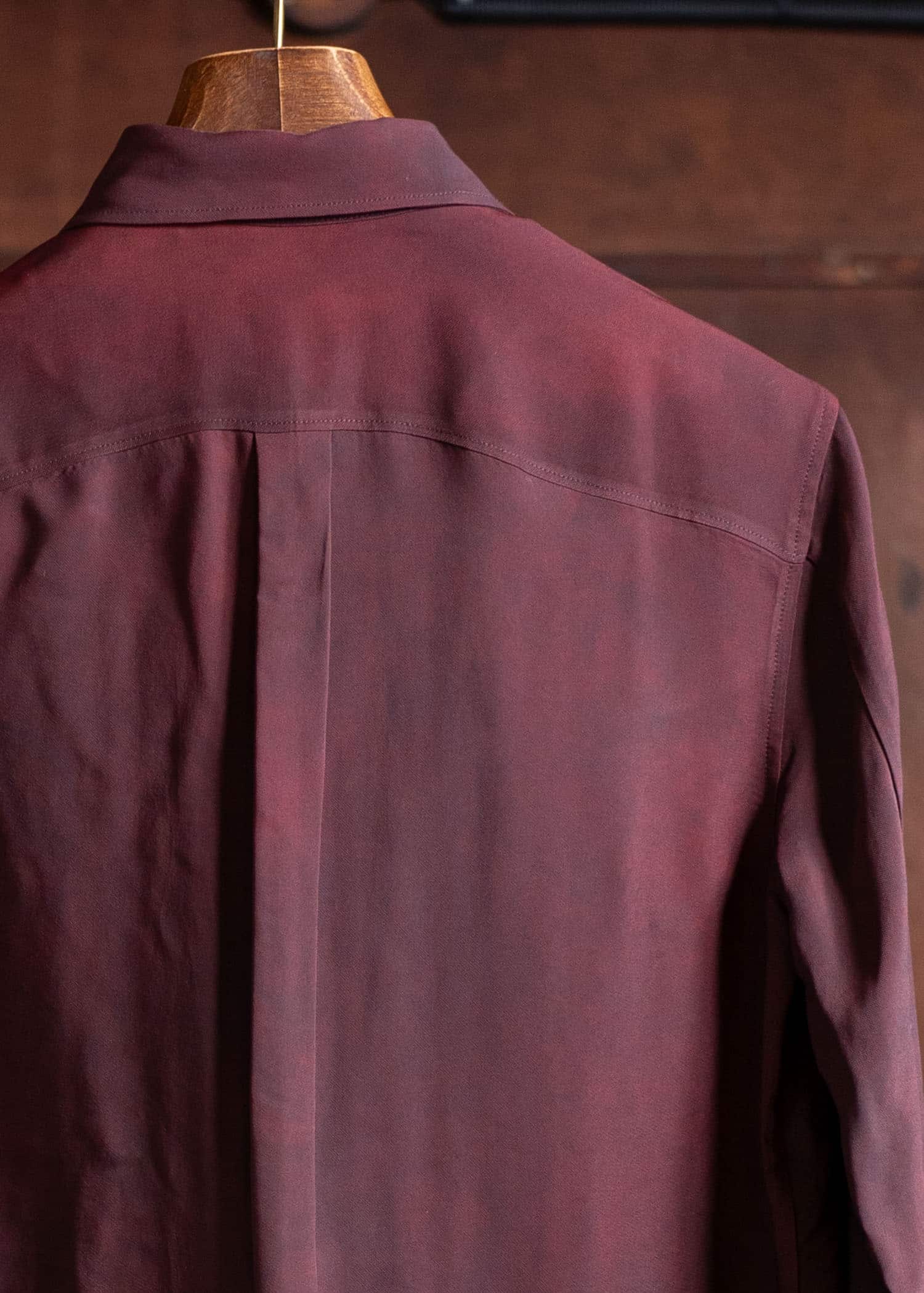 ZIGGY CHEN Classic Collar Shirt Burgundy 0W2500709