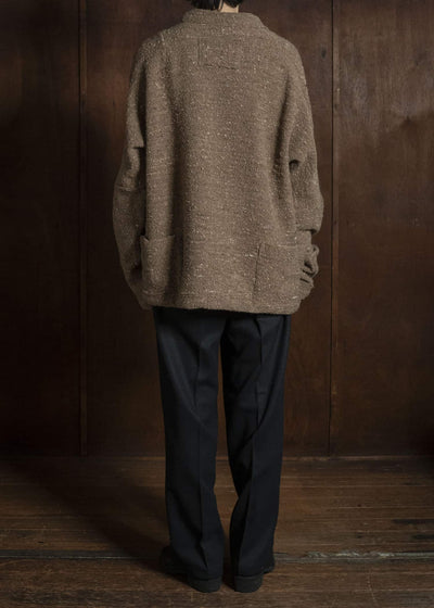 KLASICA 26F-MCN-H103 Pocket Mock Neck Jumper Maple