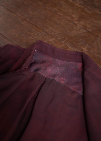 ZIGGY CHEN Classic Collar Shirt Burgundy 0W2500709