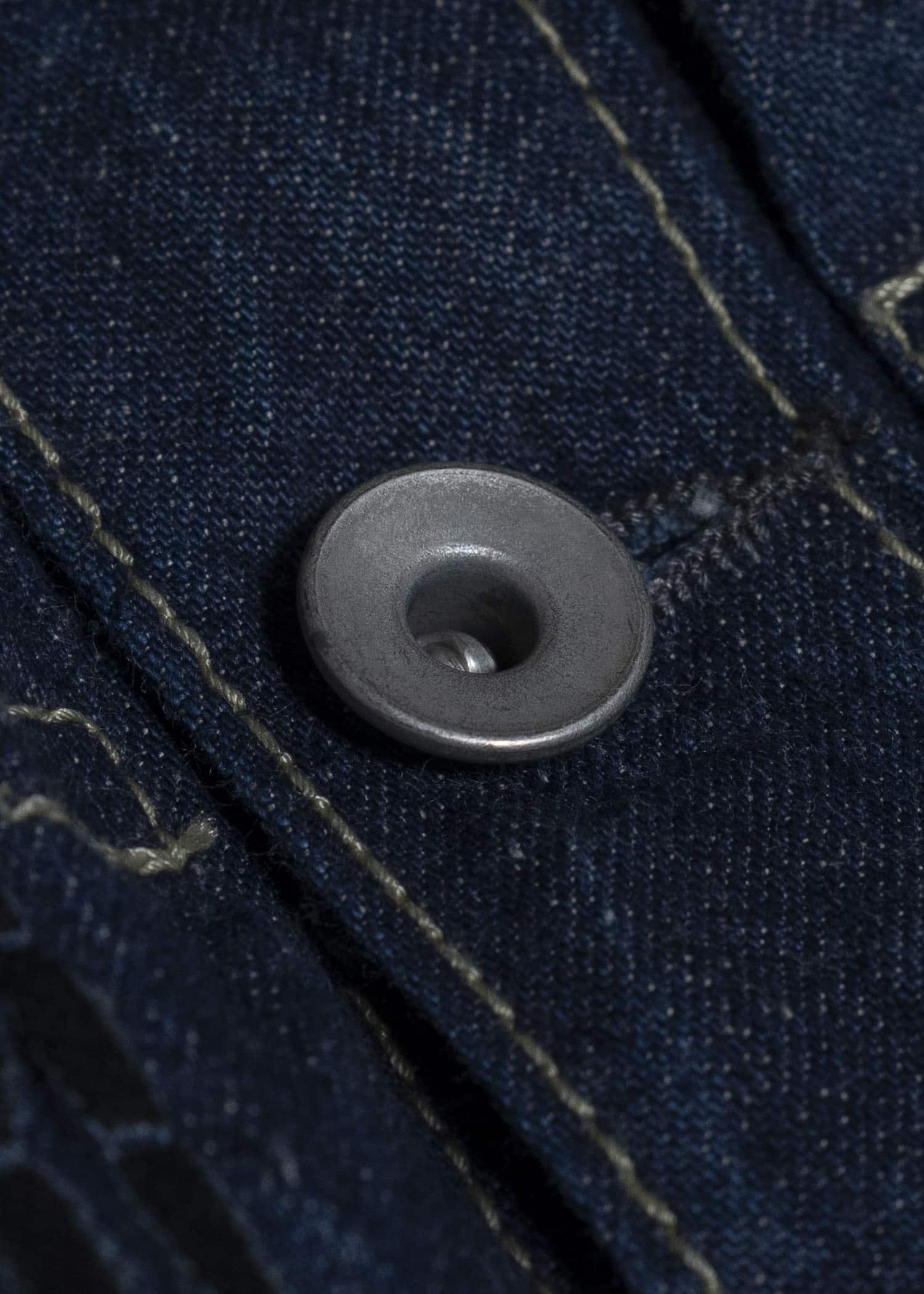 SUZUSAN 8041C-020 Cotton Denim Jacket 1098 Black - Indigo