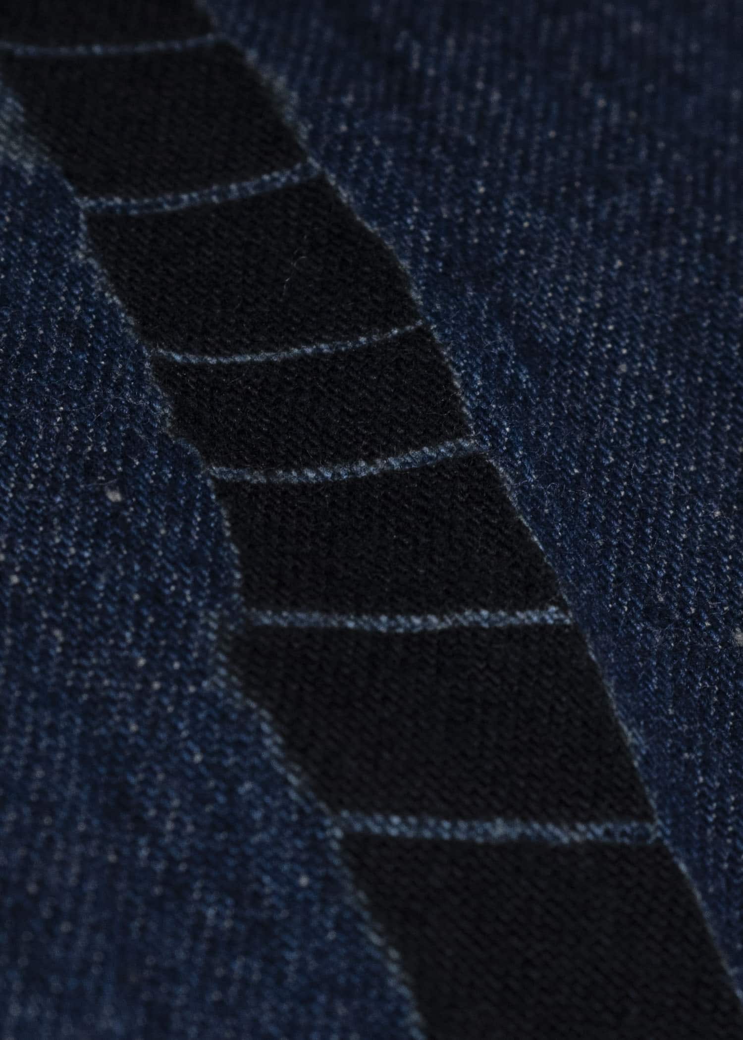 SUZUSAN 8041C-020 Cotton Denim Jacket 1098 Black - Indigo