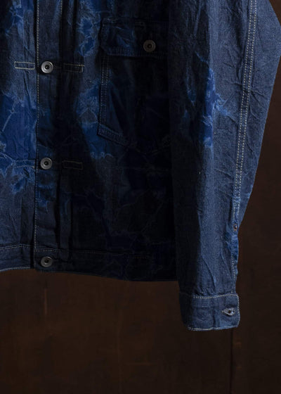 SUZUSAN 8041C-010 Cotton Denim Jacket 2398 Navy Blue-Indigo