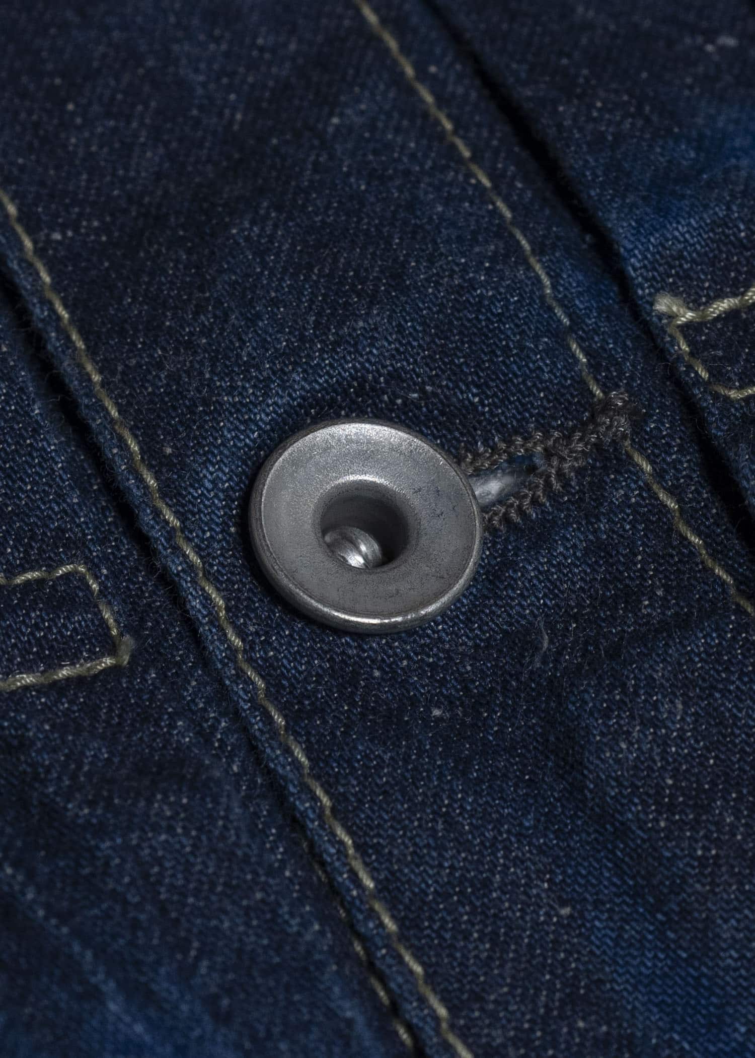 SUZUSAN 8041C-010 Cotton Denim Jacket 2398 Navy Blue-Indigo