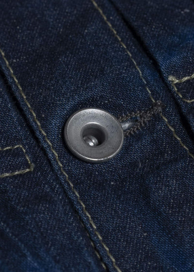 SUZUSAN 8041C-010 Cotton Denim Jacket 2398 Navy Blue-Indigo