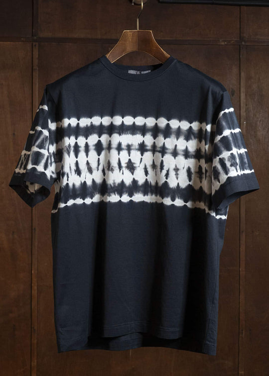 SUZUSAN 2077C-442 Giza Cotton Jersey Short Sleeve T-Shirt Black - Light Grey